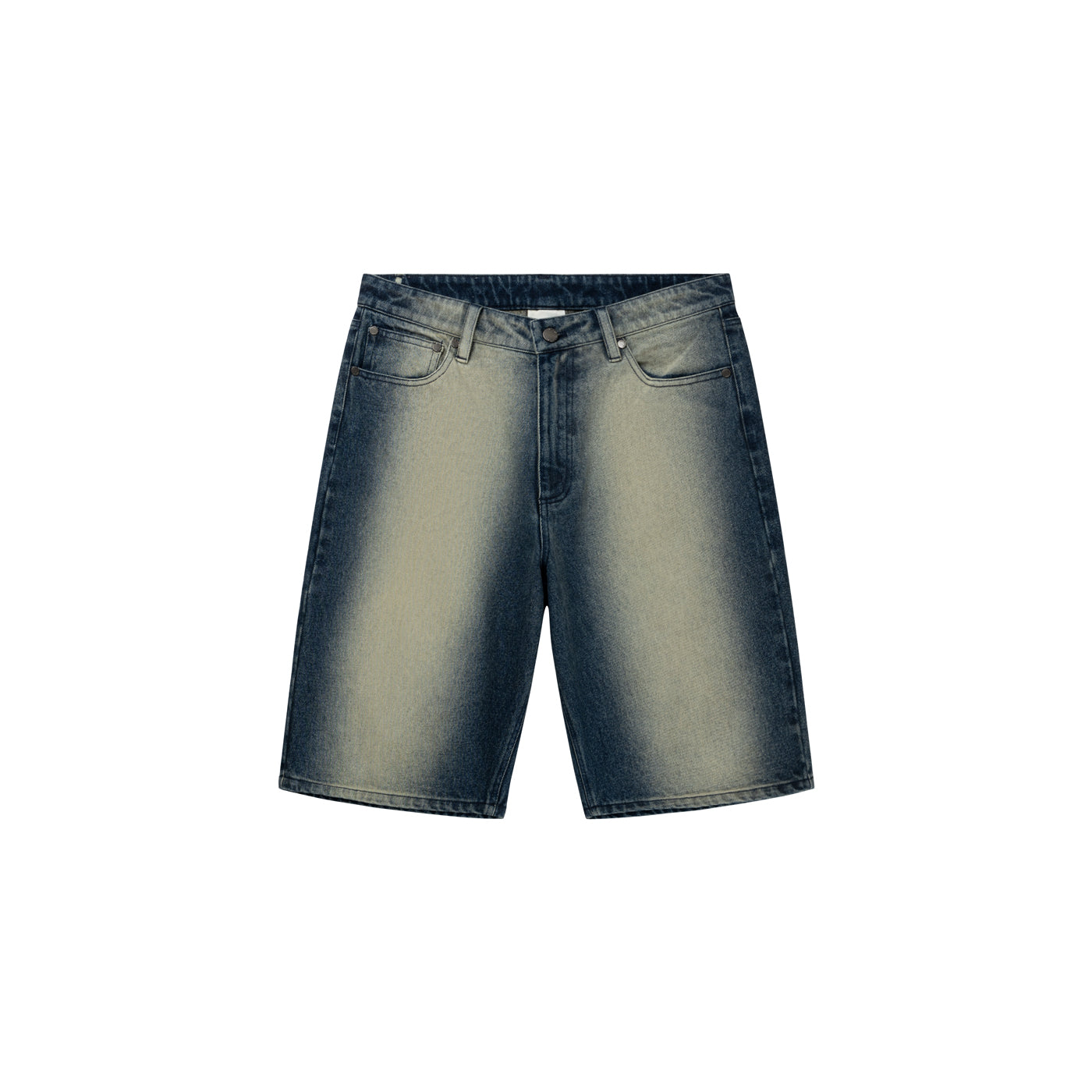 Bleached Denim Blue Shorts