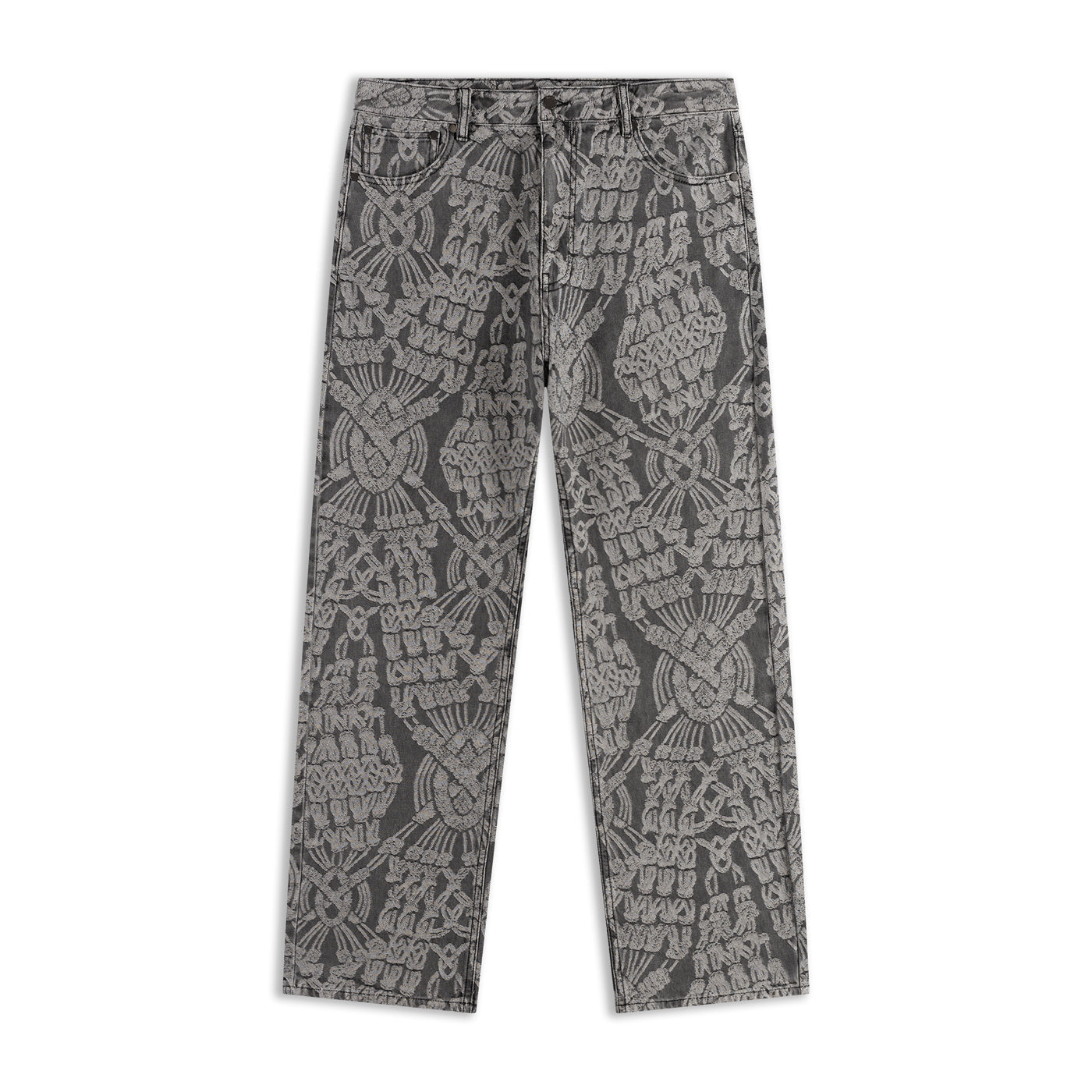 Grey Macrame Amba Jeans