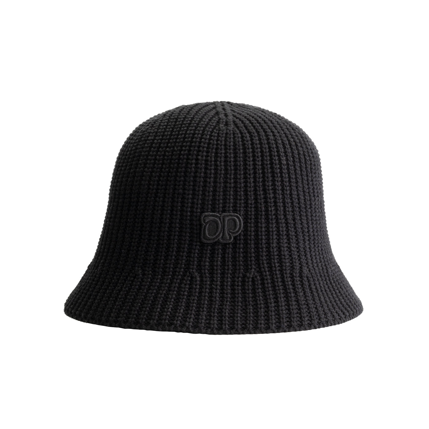Black Unit Knitted Bucket Hat