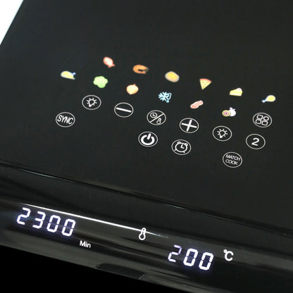 Olsen & Smith Dual Drawer Air Fryer | 11L XL, 1700W, LED, 13 Presets