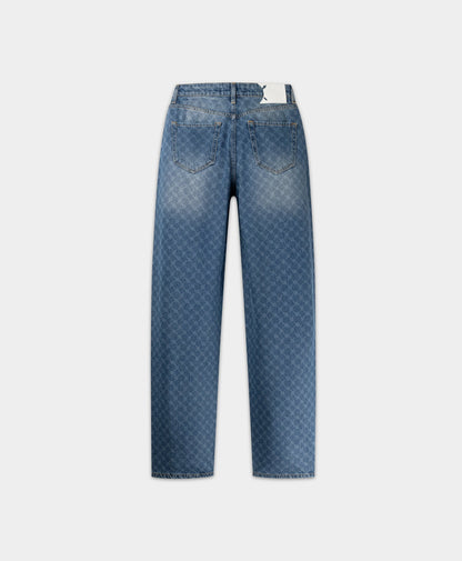 Blue Avery Monogram Jeans