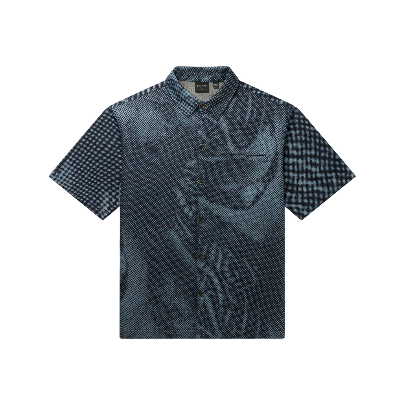 Multi-Colored Braids Denim Shirt