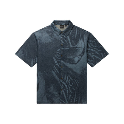 Multi-Colored Braids Denim Shirt