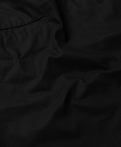 Black Oyster Cotton Cargo Shorts