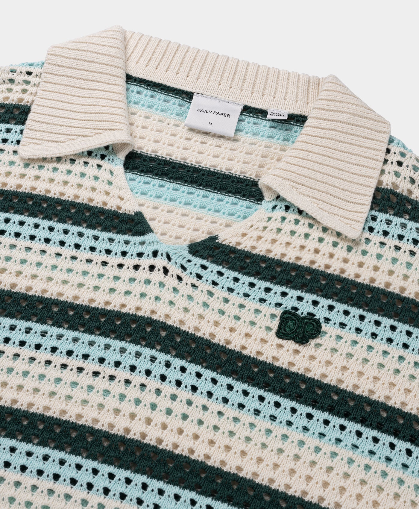 Off White Crochet V-Neck Sweater