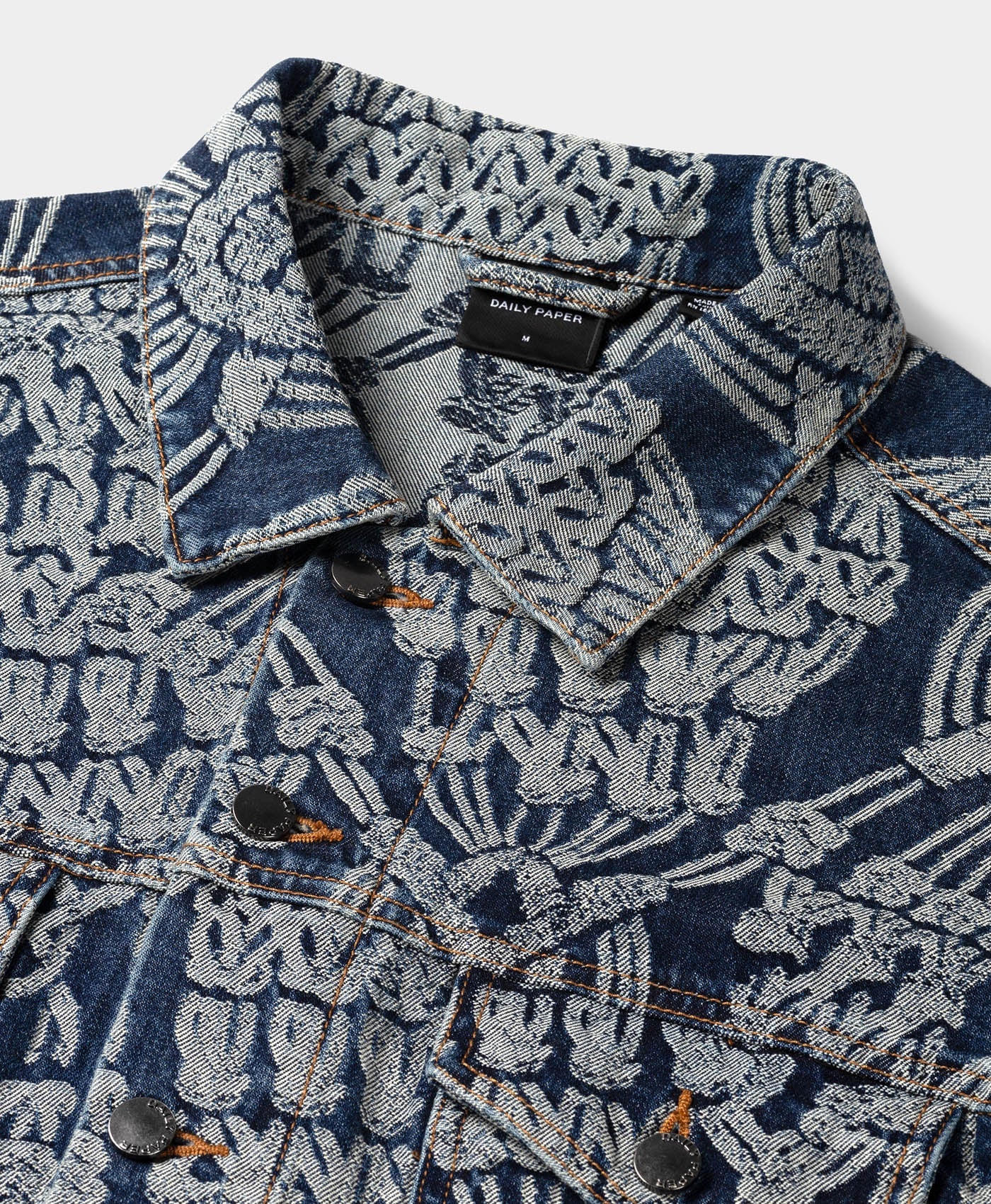 Dark Blue Denim Macrame Jacket