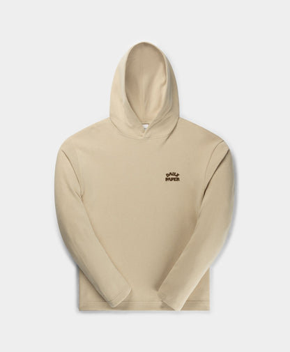 Peyote Beige Dias Arch Stack Oversized Hoodie