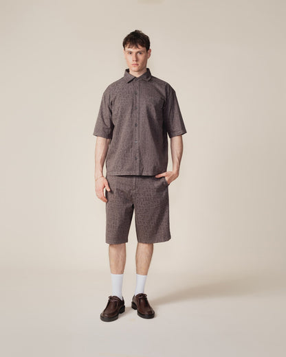 Black Oyster Digital Croc Shirt