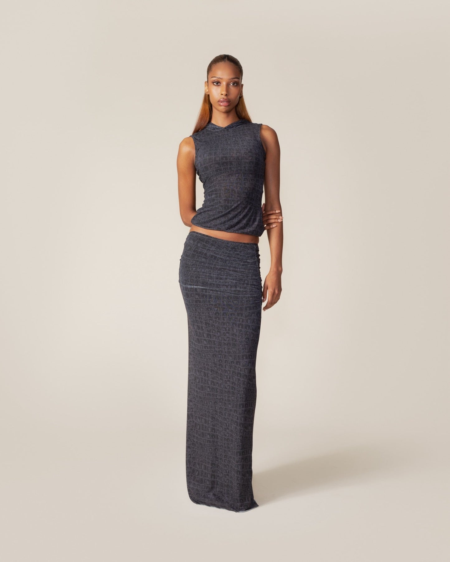 Black Oyster Digital Croc Top