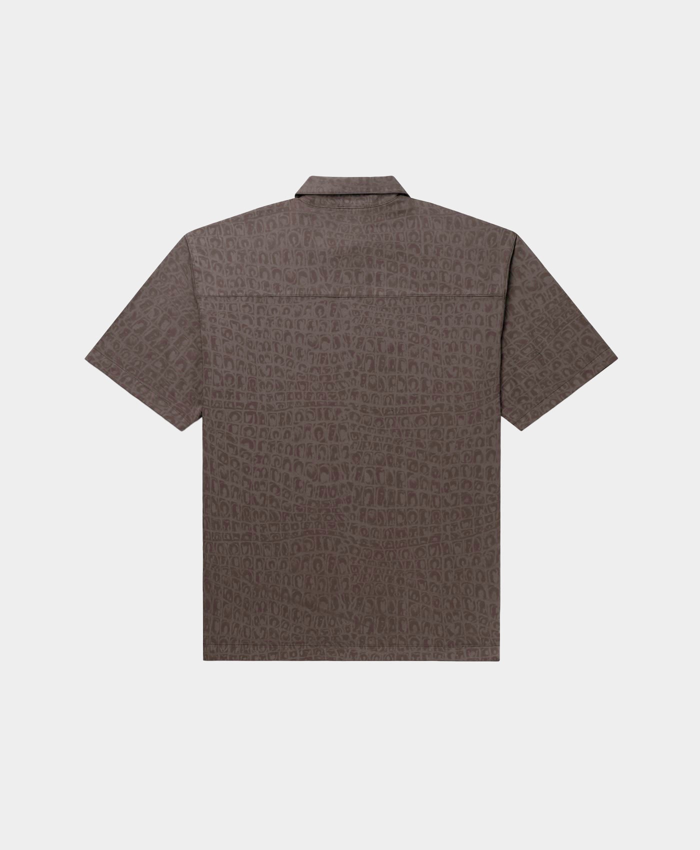Black Oyster Digital Croc Shirt