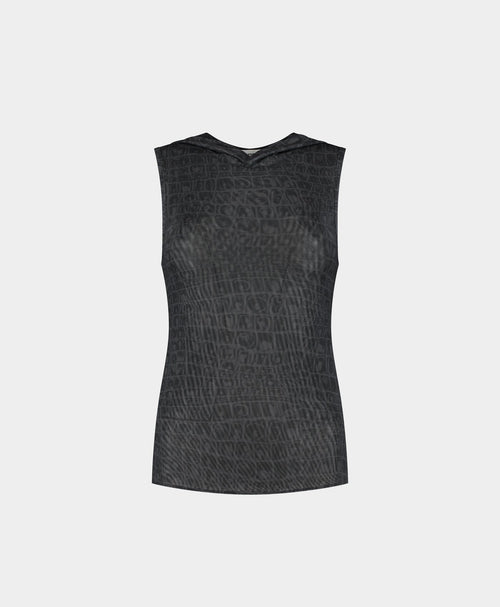 Black Oyster Digital Croc Top