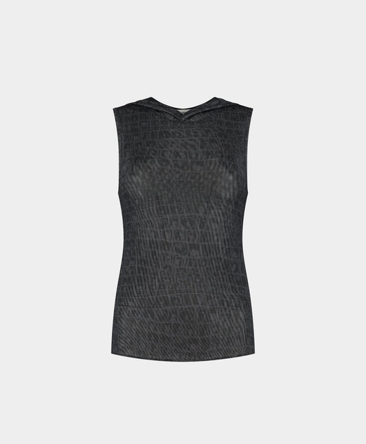 Black Oyster Digital Croc Top