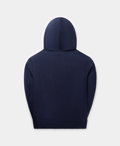 Maritime Blue Dotted Logo Hoodie