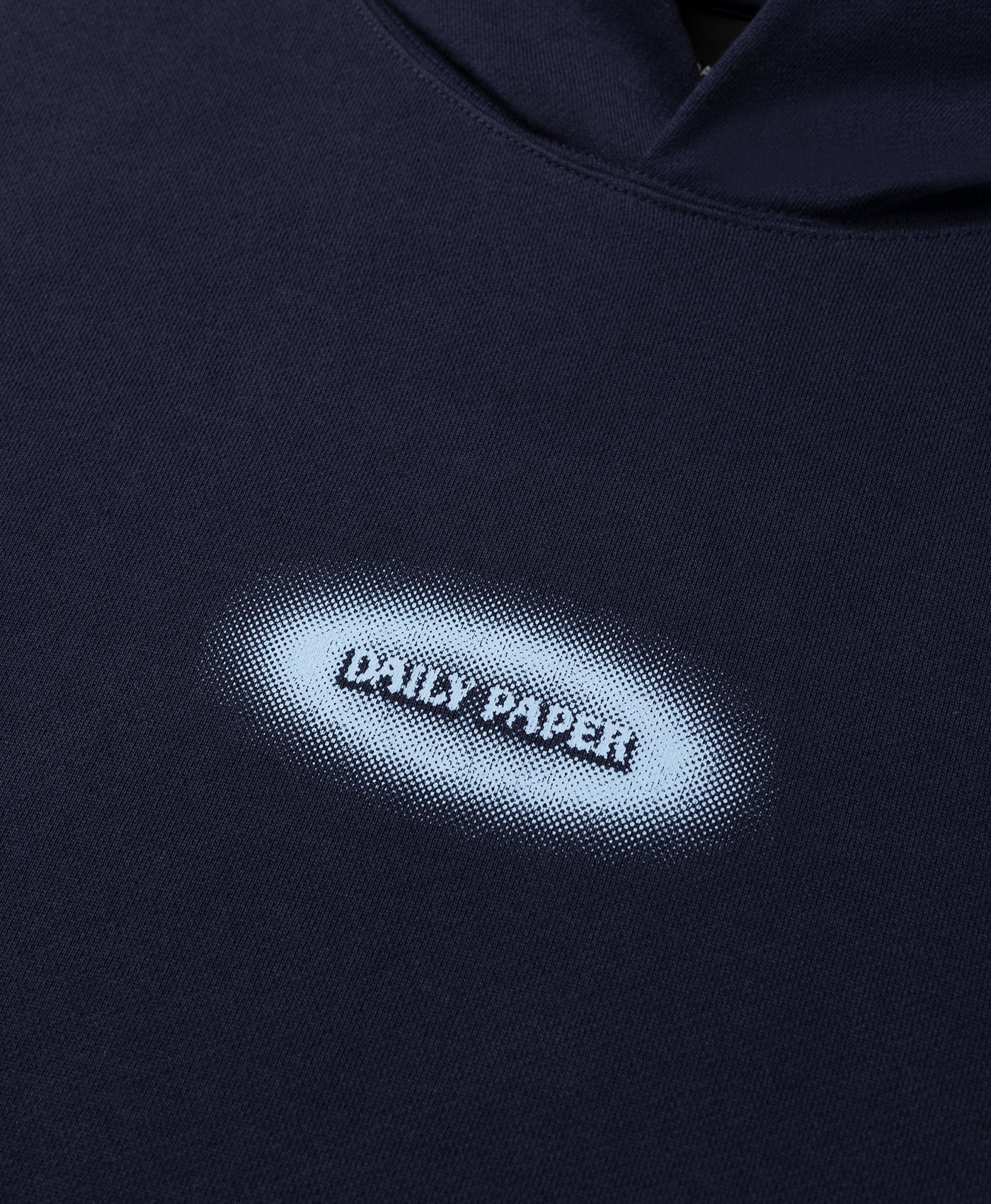 Maritime Blue Dotted Logo Hoodie