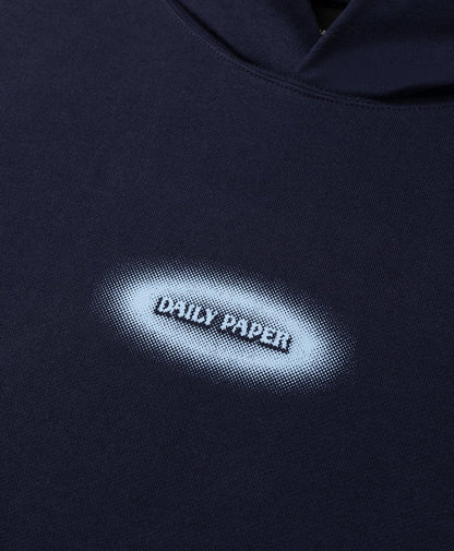 Maritime Blue Dotted Logo Hoodie