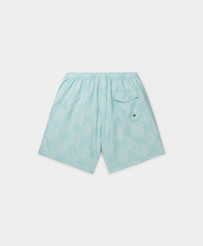 Salt Water Blue Dotted Monogram Swimshorts