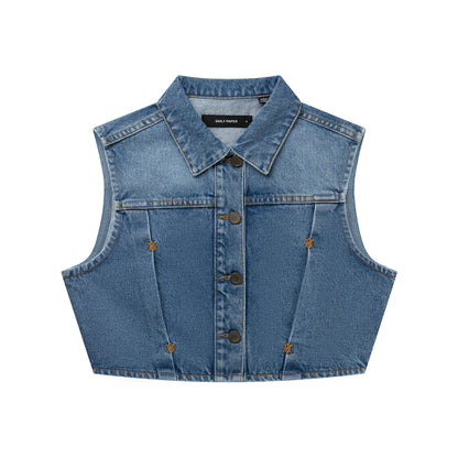 Light Blue Asola Sleeveless Top