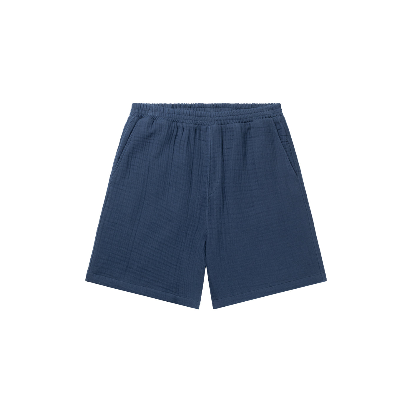 Pageant Blue Enzi Seersucker Shorts