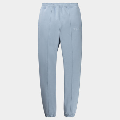 Rainwashed Blue Ety Script Jog Pants