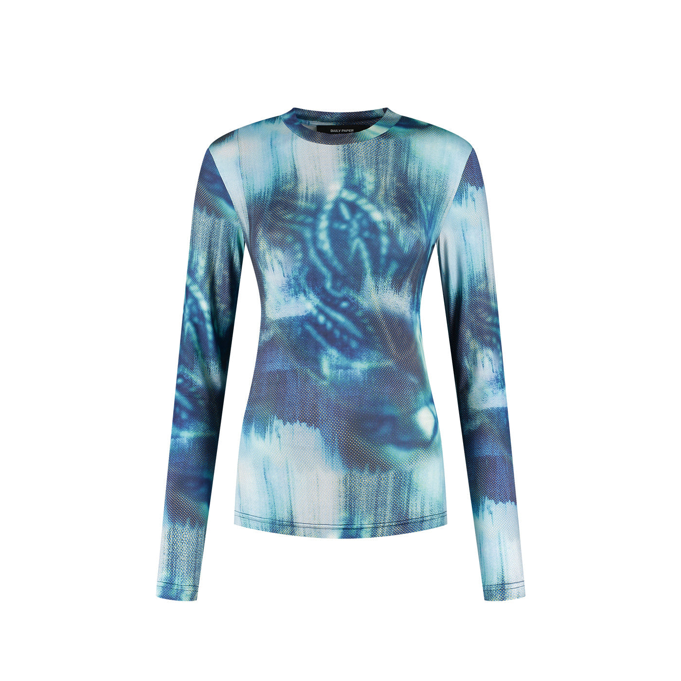 Blue Fitted Braid Longsleeve