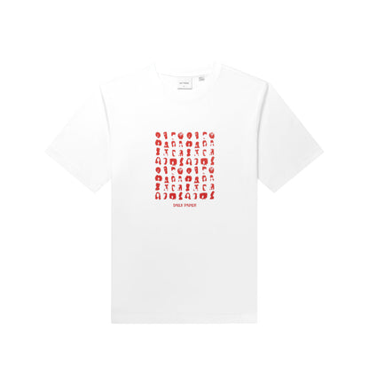 White Hair Grid T-Shirt