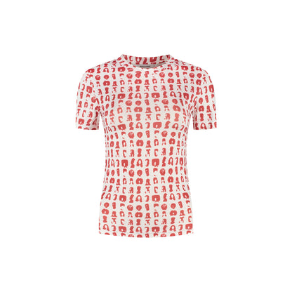 White Hair Grid Aop T-Shirt