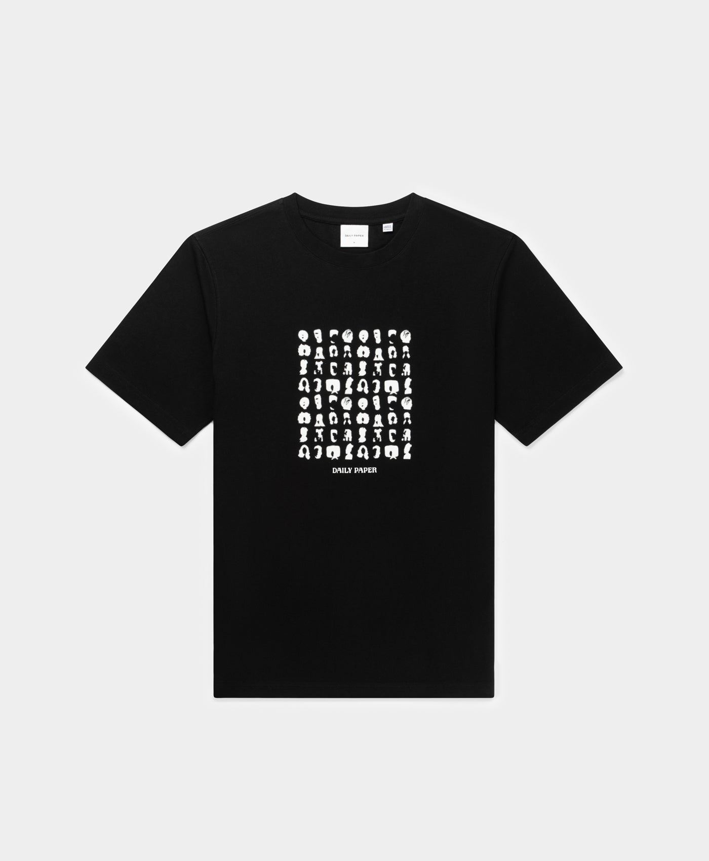 Black Hair Grid T-Shirt