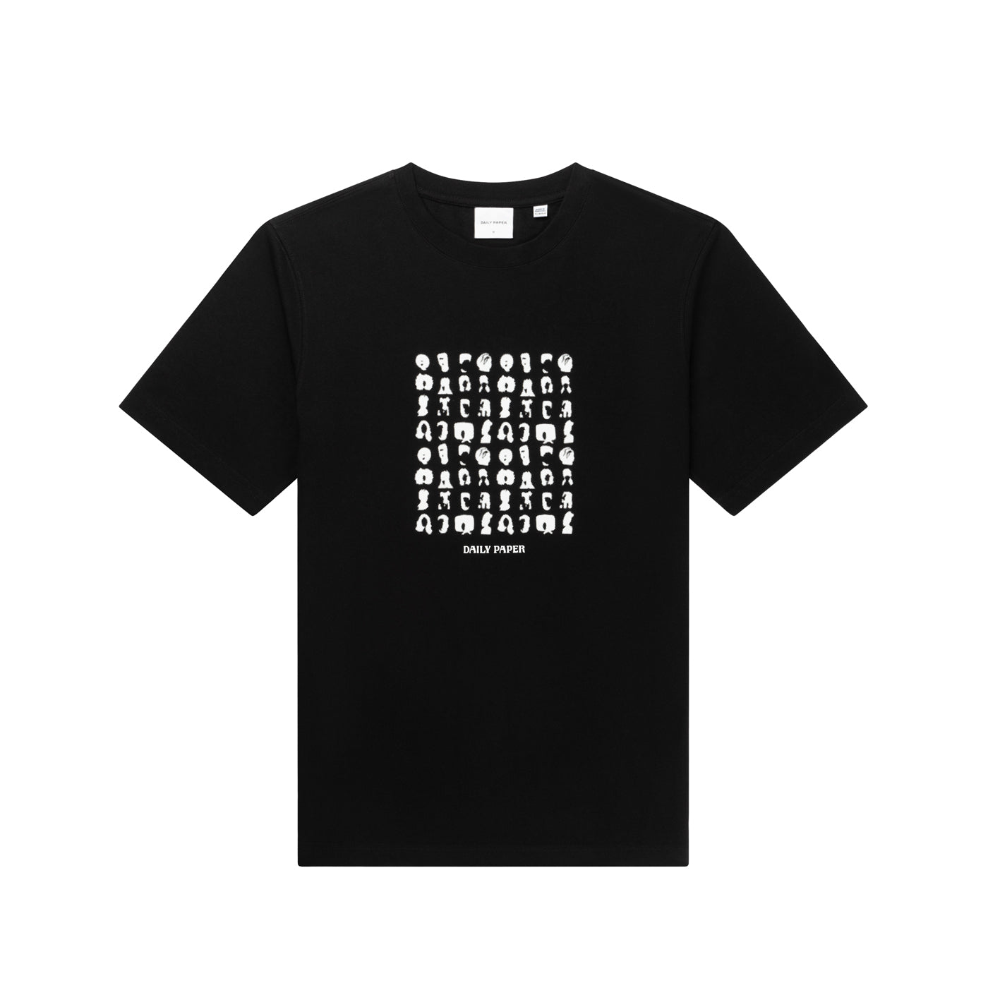 Black Hair Grid T-Shirt