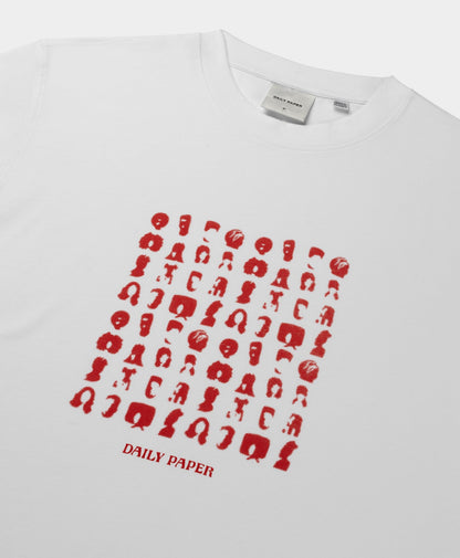 White Hair Grid T-Shirt