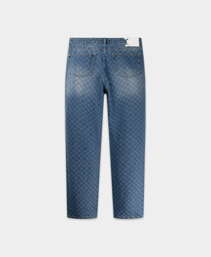 Blue Kibo Monogram Jeans