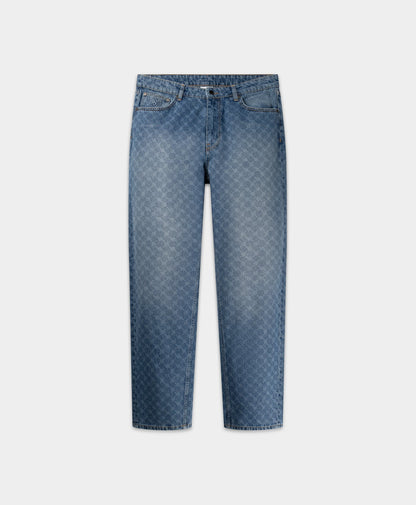 Blue Kibo Monogram Jeans