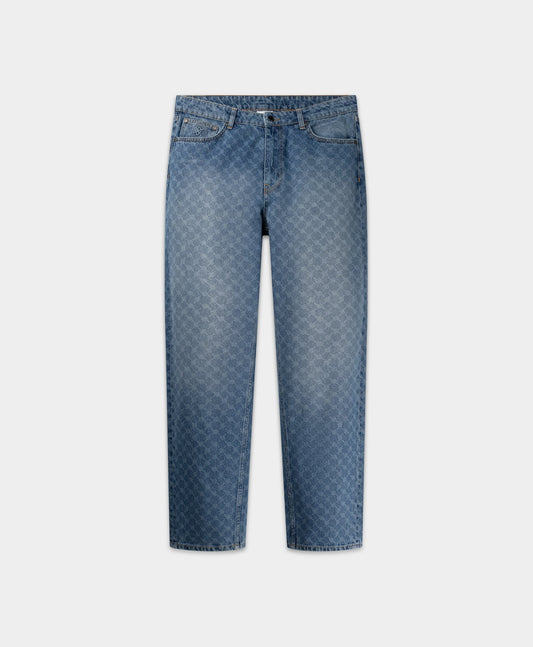 Blue Kibo Monogram Jeans