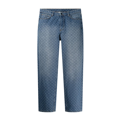 Blue Kibo Monogram Jeans