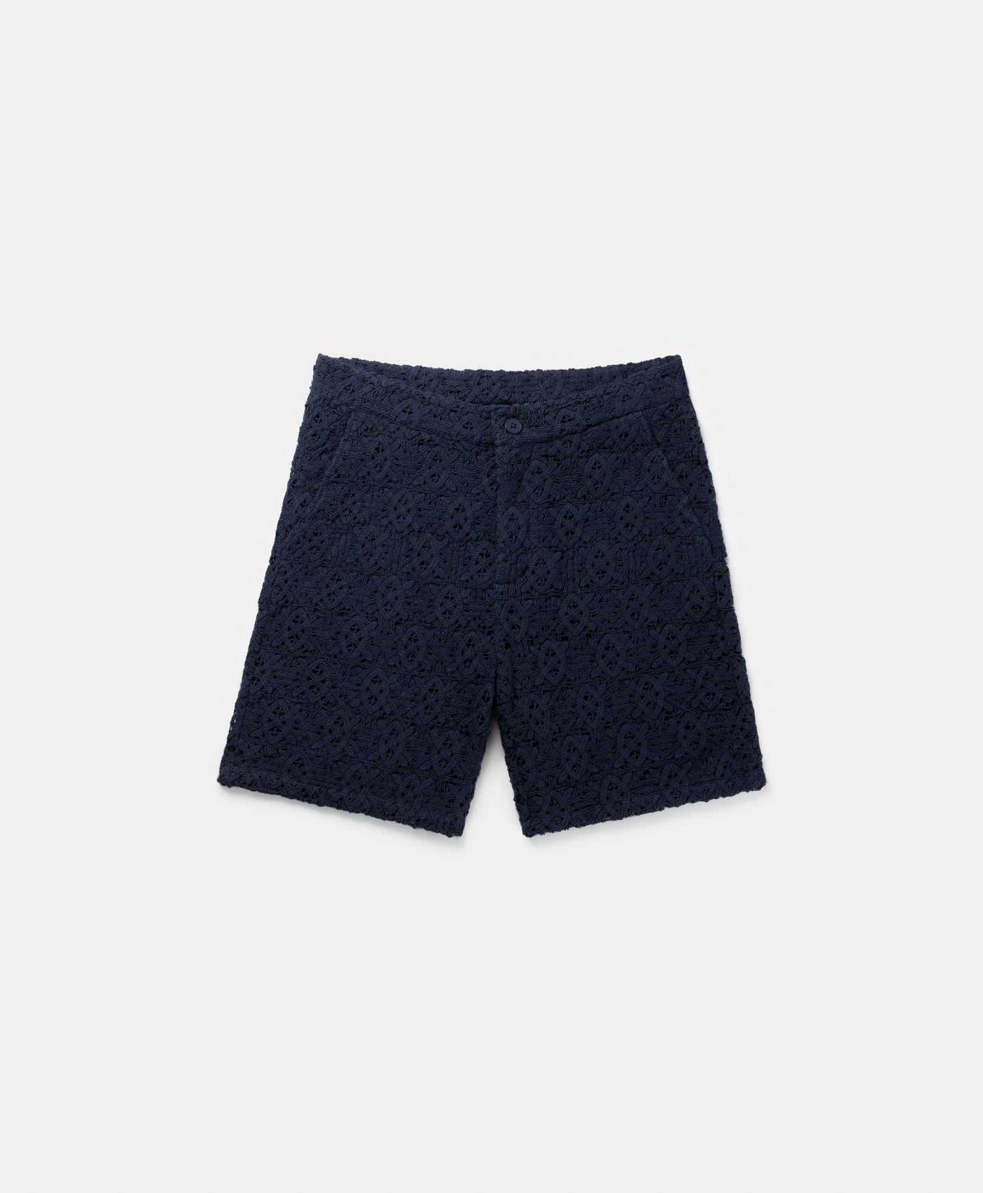 Maritime Blue Lace Shield Short