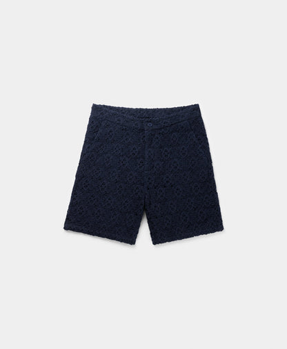 Maritime Blue Lace Shield Short