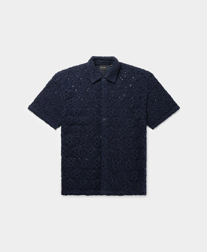 Maritime Blue Lace Shield Shirt