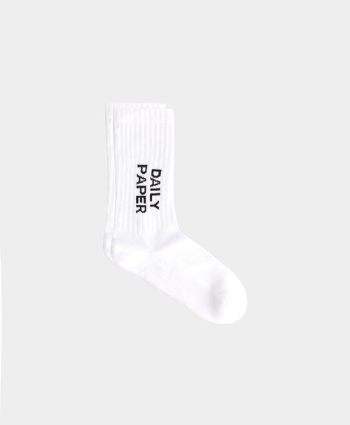 White/black Logotype Socks