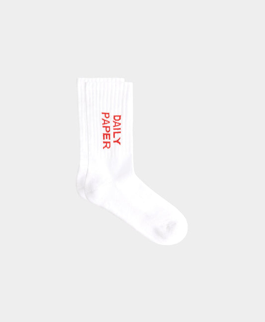 White/red Logotype Socks
