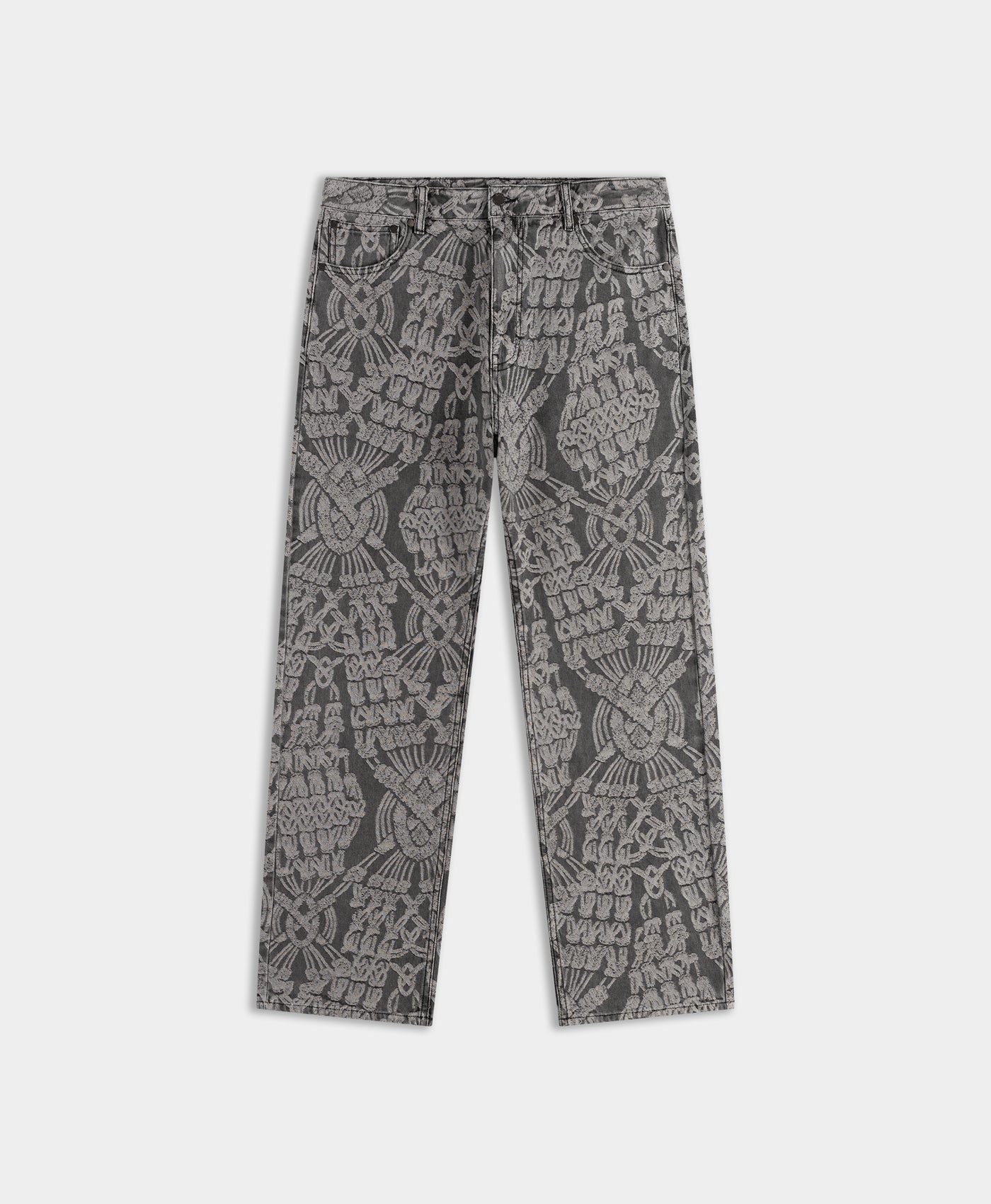 Grey Macrame Amba Jeans
