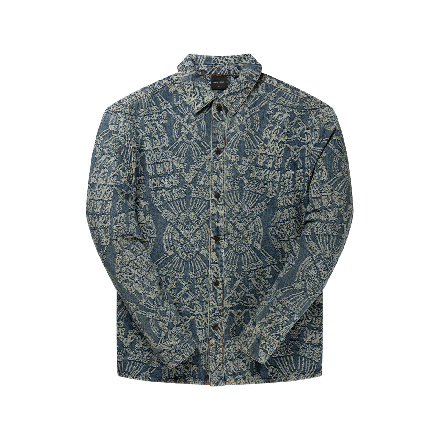 Mid Blue Macrame Rahul Shirt