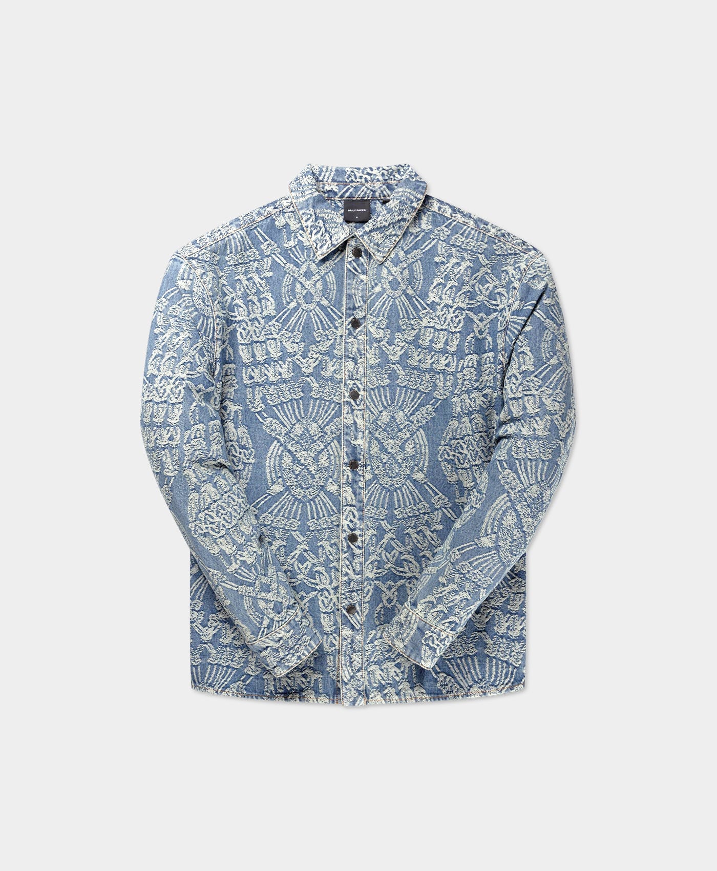 Mid Blue Macrame Rahul Shirt