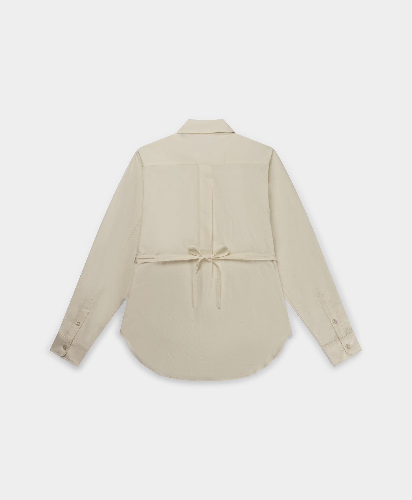 Gardenia Monogram Button-up Shirt