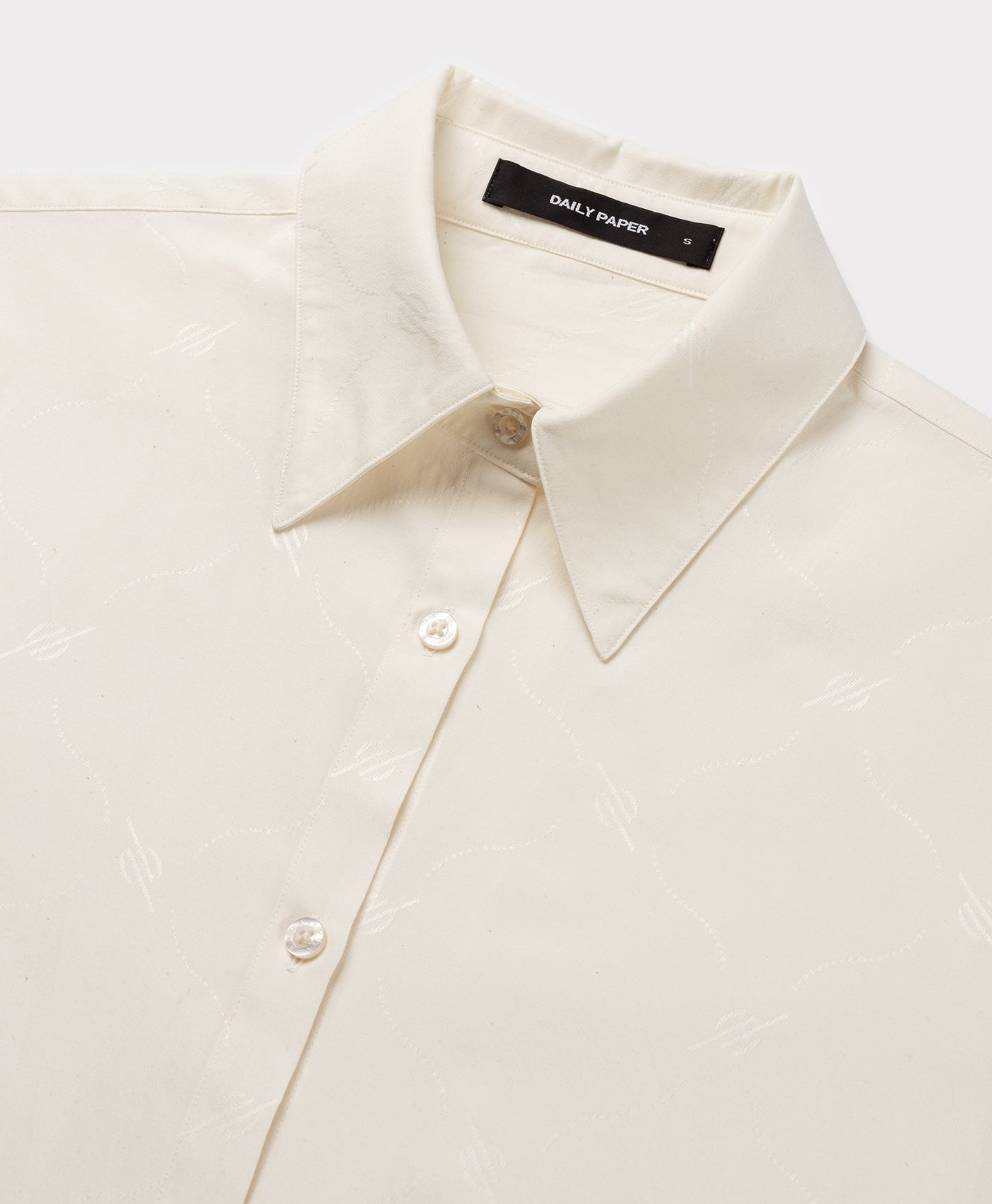 Gardenia Monogram Button-up Shirt