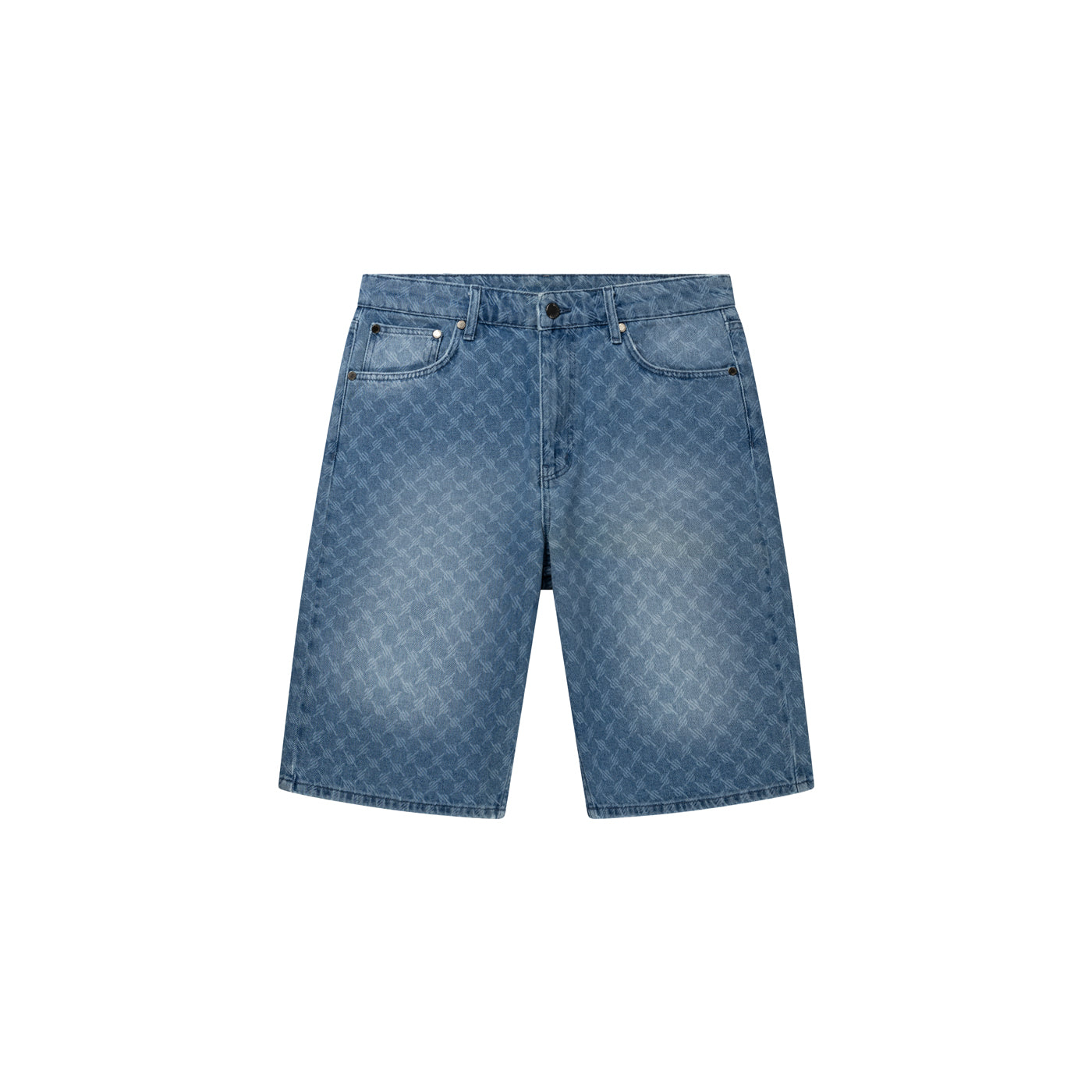 Blue Monogram Denim Shorts
