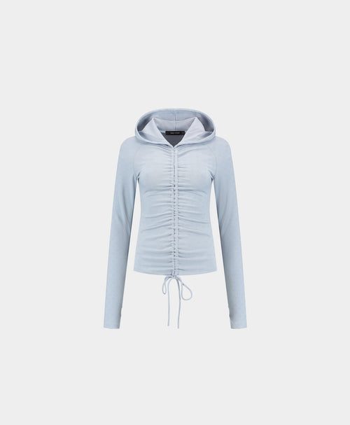 Subdued Blue Monogram Fitted Hoodie