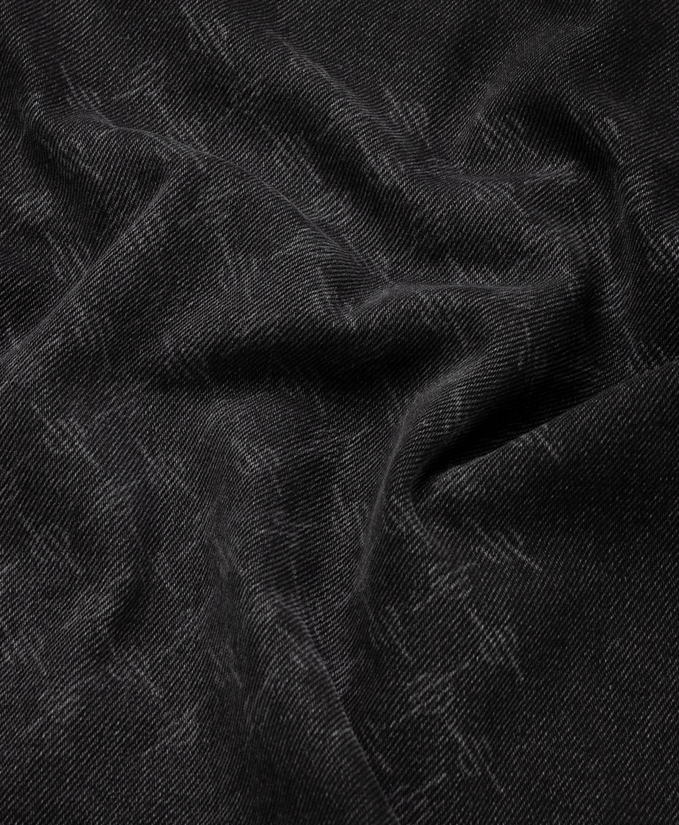 Black Mongram Wrap Denim Skirt