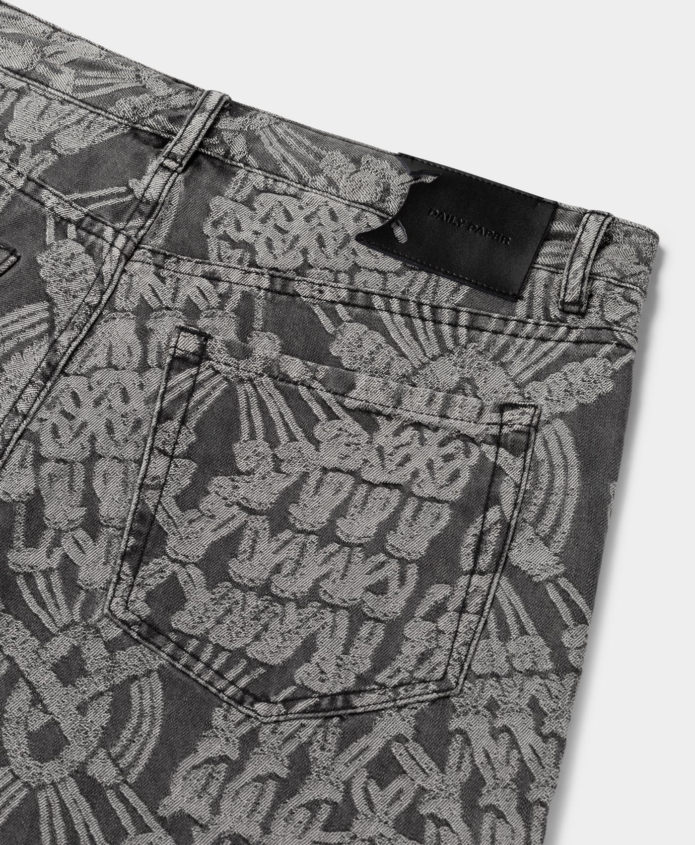 Grey Macrame Amba Jeans