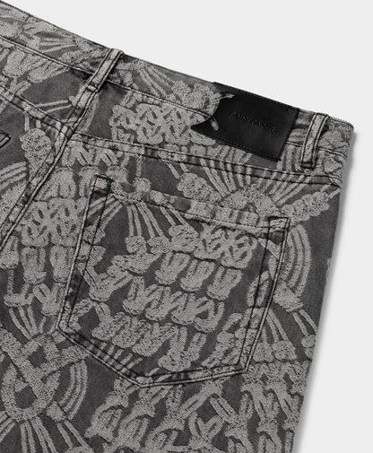 Grey Macrame Amba Jeans