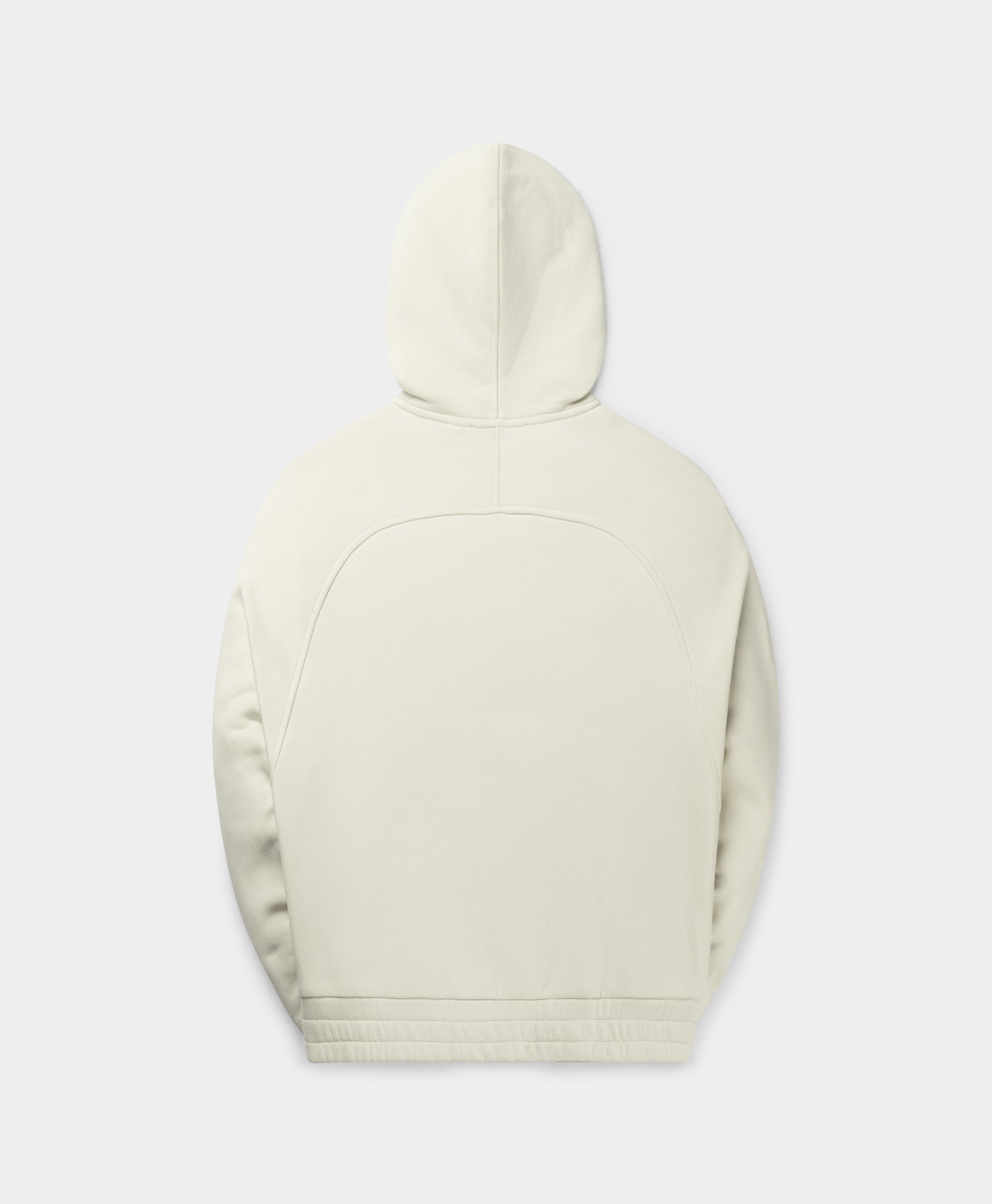Frost White Njeri Oversized Zipper Hoodie
