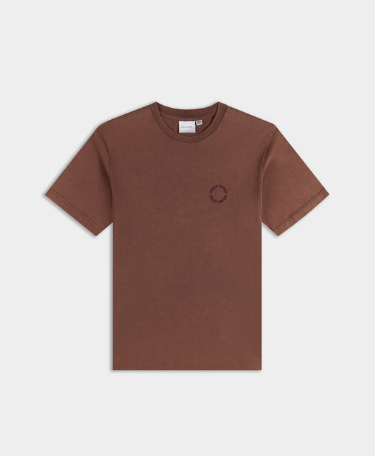 Bordeaux Wash Orbit Emb T-Shirt